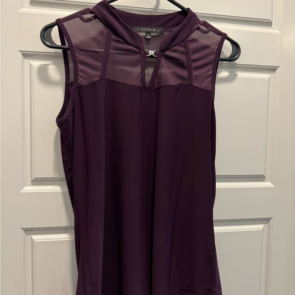 Atelier 29 purple tank top